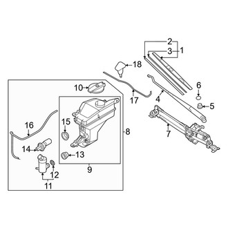 Genesis OE - Windshield - Wiper & Washer Components