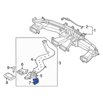 Genesis OE - Rear Left Forward Instrument Panel Air Duct