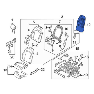 Genesis OE - Front Right Seat Back Panel