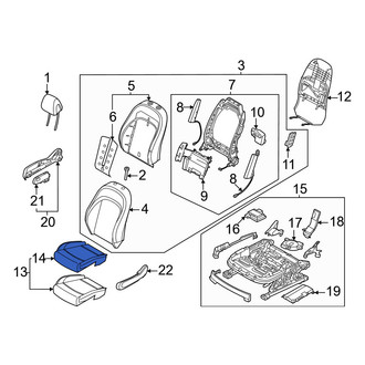 Genesis OE - Front Left Seat Cover