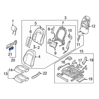 Genesis OE - Front Left Power Seat Switch