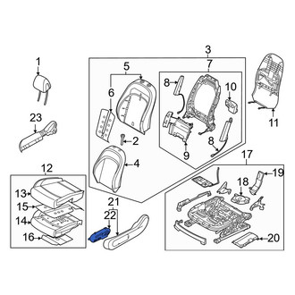 Genesis OE - Front Left Power Seat Switch