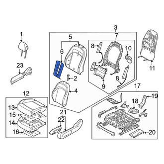 Genesis OE - Front Left Upper Seat Heater Pad