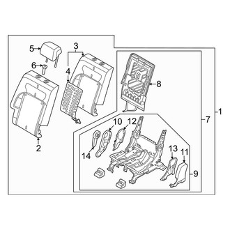 Genesis OE - Rear Right Seat Frame