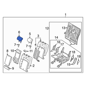 Genesis OE - Rear Left Inner Headrest