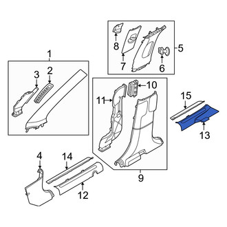 Genesis OE - Front Left Inner Door Sill Plate