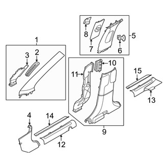 Genesis OE - Pillars, Rocker & Floor - Interior Trim (Base)