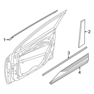 Genesis OE - Front Door - Exterior Trim