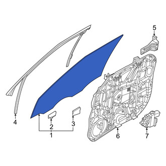 Genesis OE - Rear Right Door Glass