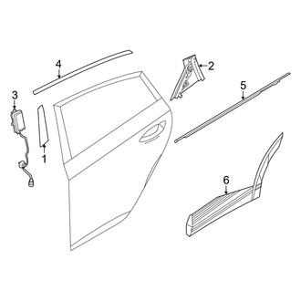 Genesis OE - Rear Door - Exterior Trim