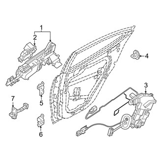 Genesis OE - Rear Door - Lock & Hardware
