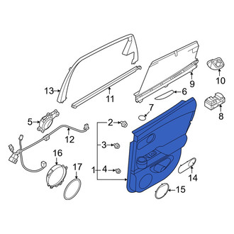 Genesis OE - Rear Left Inner Door Interior Trim Panel