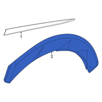 Genesis OE - Rear Left Wheel Arch Molding