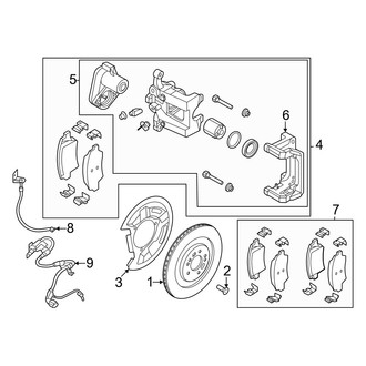 Genesis OE - Rear Suspension - Brake Components