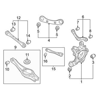Genesis OE - Rear Suspension - Suspension Components