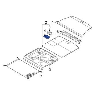 Genesis OE - Rear Lower Spare Tire Compartment Cover Latch