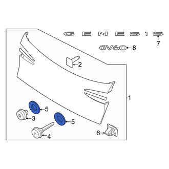 Genesis OE - Liftgate Finish Panel Gasket