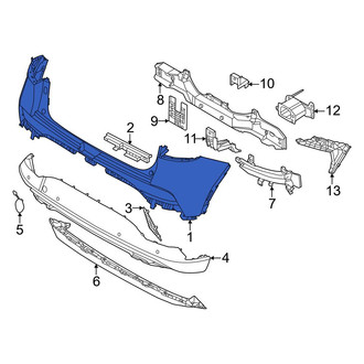 Genesis OE - Rear Upper Bumper Cover