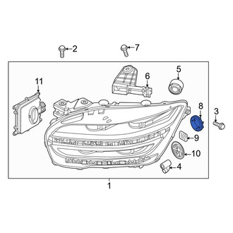 Genesis OE - Front Outer Headlight Bulb Cap