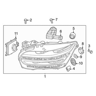 Genesis OE - Front Lamps - Headlamp Components