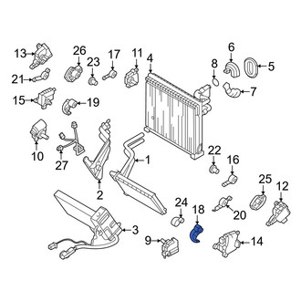 Genesis OE - Right HVAC Blend Door Lever