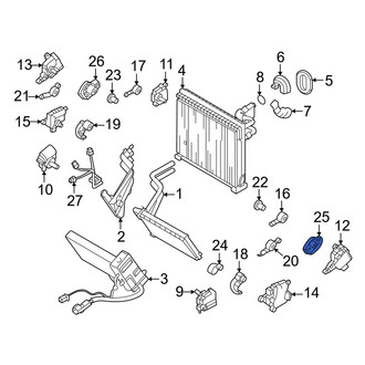 Genesis OE - Right HVAC Recirculation Door Actuator Link