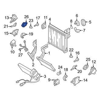 Genesis OE - Left HVAC Recirculation Door Actuator Link
