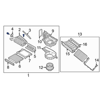 Genesis OE - HVAC Blower Case Assembly