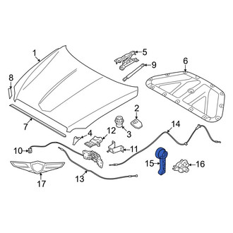Genesis OE - Front Hood Release Handle