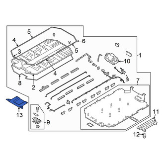 Genesis OE - Front Drive Motor Battery Pack Cover