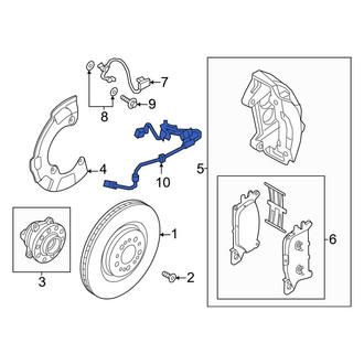 Genesis OE - Front Left ABS Wheel Speed Sensor