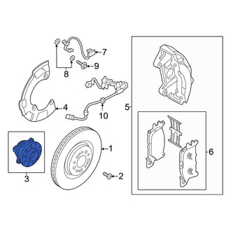 Genesis OE - Front Wheel Bearing and Hub Assembly