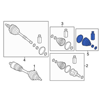 Genesis OE - Front Left Outer CV Joint Boot Kit