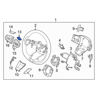 Genesis OE - Right Upper Steering Wheel Trim