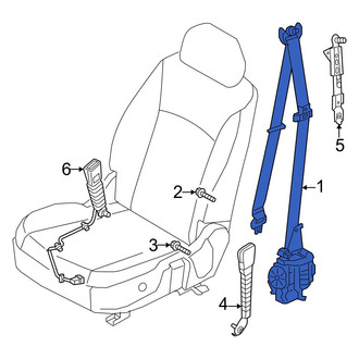 Genesis OE - Rear Left Seat Belt Lap and Shoulder Belt