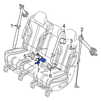 Genesis OE - Rear Right Seat Belt Receptacle