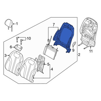 Genesis OE - Rear Right Seat Back Frame