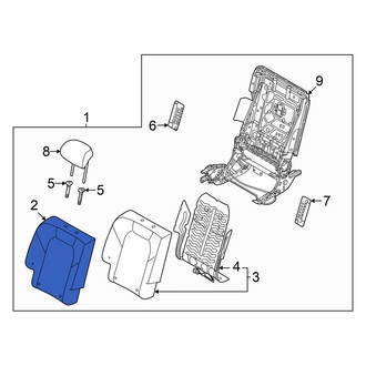 Genesis OE - Rear Right Seat Back Cushion Cover