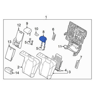 Genesis OE - Rear Left Inner Headrest