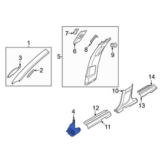 Genesis OE - Left Kick Panel Trim