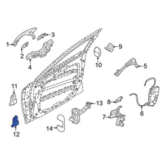 Genesis OE - Front Left Upper Door Hinge