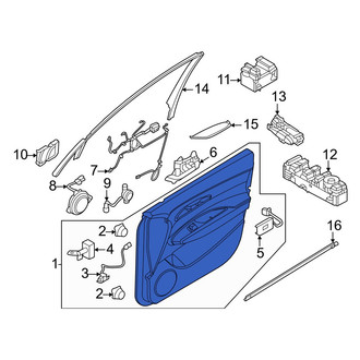 Genesis OE - Front Left Inner Door Interior Trim Panel