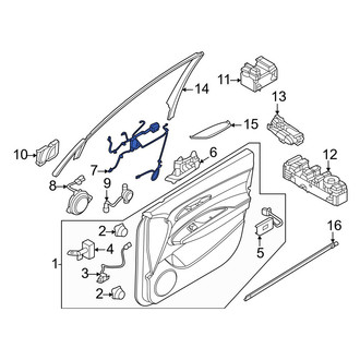 Genesis OE - Front Left Door Wiring Harness