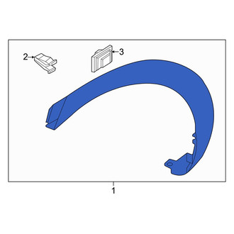 Genesis OE - Front Right Wheel Arch Molding