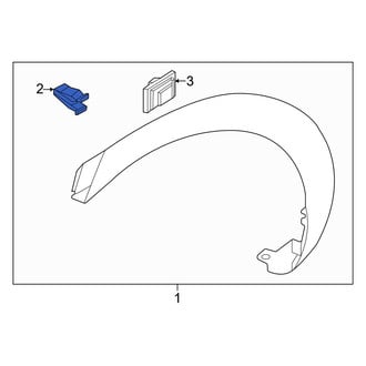 Genesis OE - Wheel Arch Molding Clip