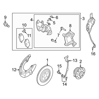 Genesis OE - Rear Suspension - Brake Components