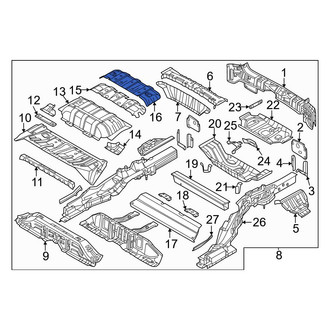 Genesis OE - Rear Center Floor Pan Reinforcement