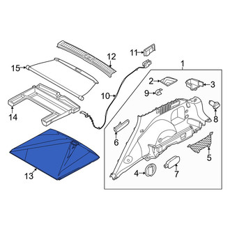 Genesis OE - Rear Floor Storage Compartment Lid