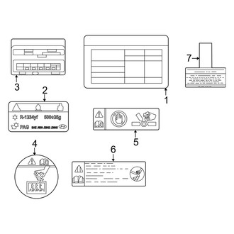 Genesis OE - Information Labels - Labels (2.5L)
