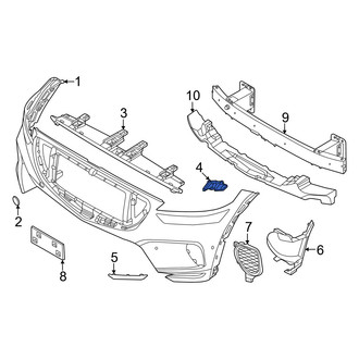 Genesis OE - Front Right Bumper Cover Bracket